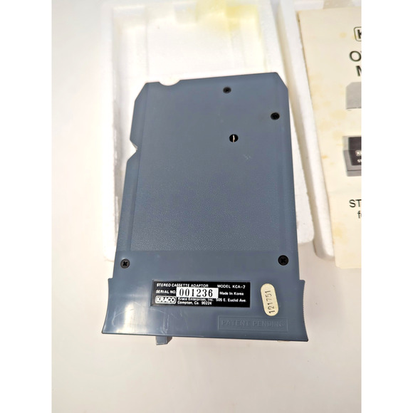 Kraco Stereo Cassette Adapter for 8 Track Tape Player Model KCA-7 Untested - Picture 4 of 7